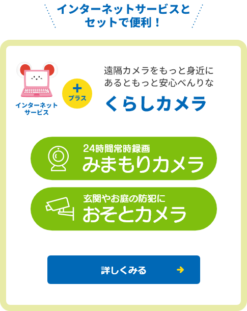 遠隔カメラをもっと身近に あるともっと安心べんりな「くらしカメラ」